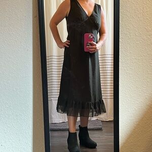 Banana Republic Black Midi Dress